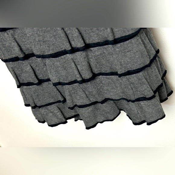 Gray Tiered Mini Dress - Picture 7 of 11